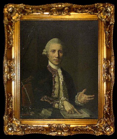 framed  Nathaniel Hone Captain Thomas Baillie, ta009-2